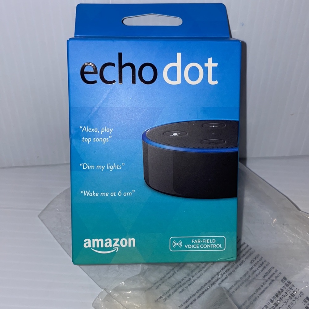 New In Box Amazon Echo Dot -Great Gift Giving-Brand New